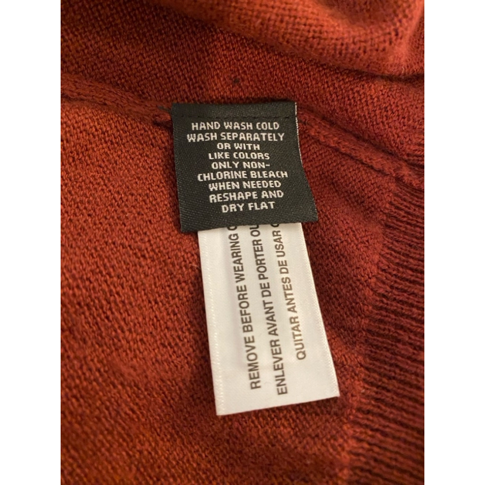 Men's Kenneth Roberts Sweater XL Rust/Brown - Picture 4 of 4
